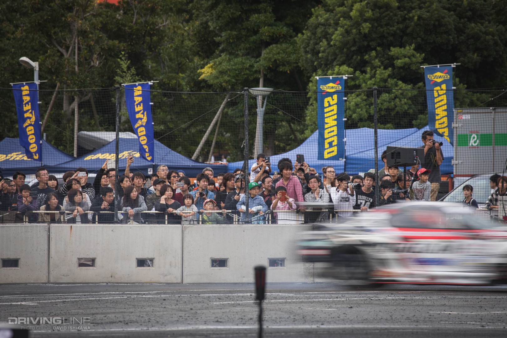 Fans watch D1GP