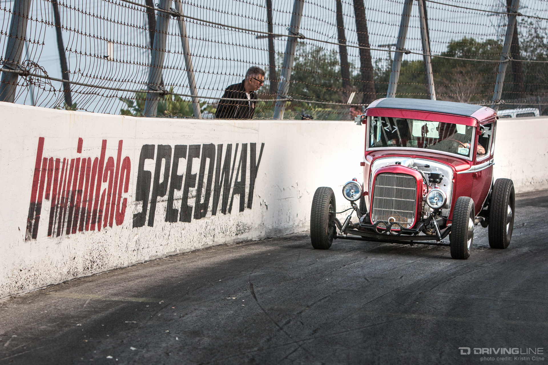 1932 Ford 5-window hot rod - Irwindale Speedway at Mooneyes Xmas Party