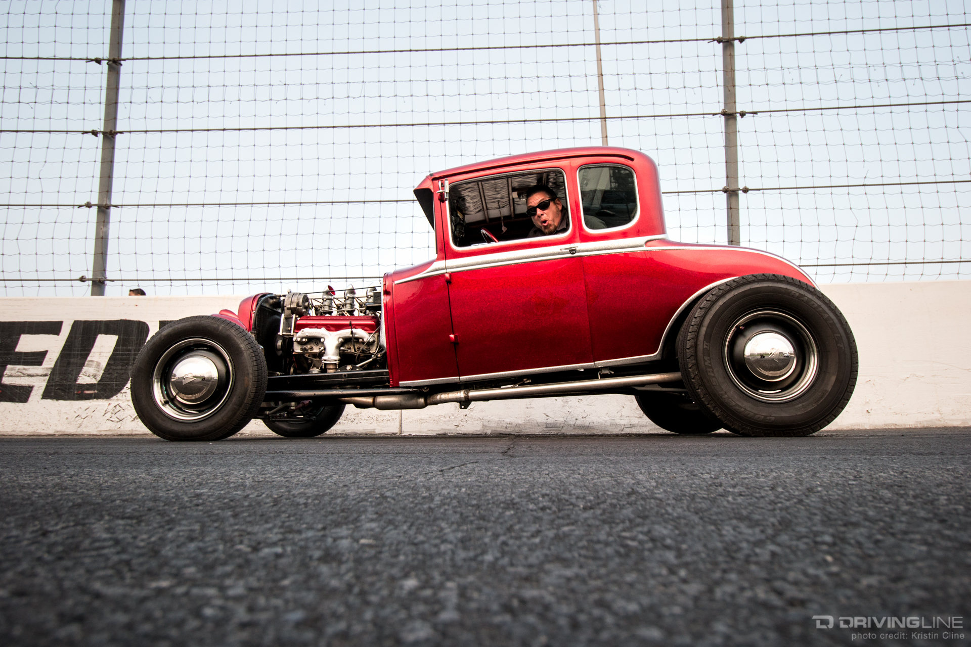 1932 Ford 5-window hot rod - Irwindale Speedway at Mooneyes Xmas Party