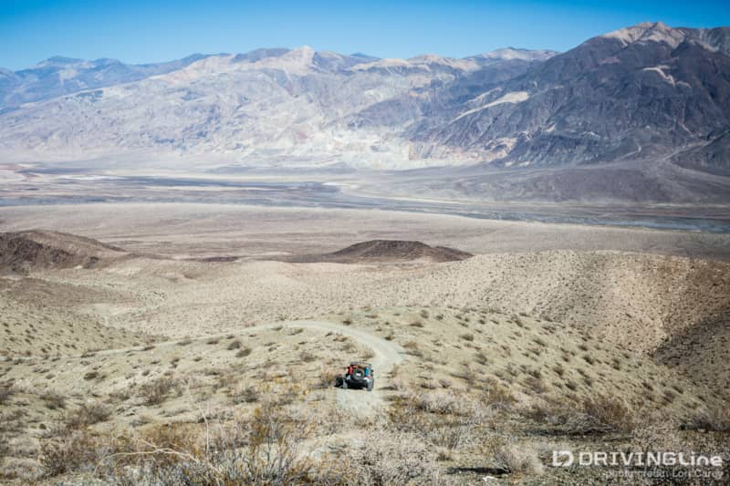 Jeep Wrangler, Slate Range Trail and Panamint Mountains