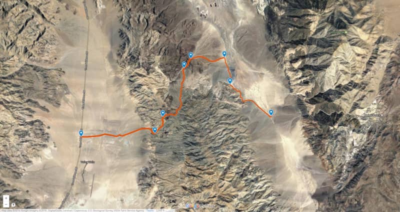 Slate Range Trail Map