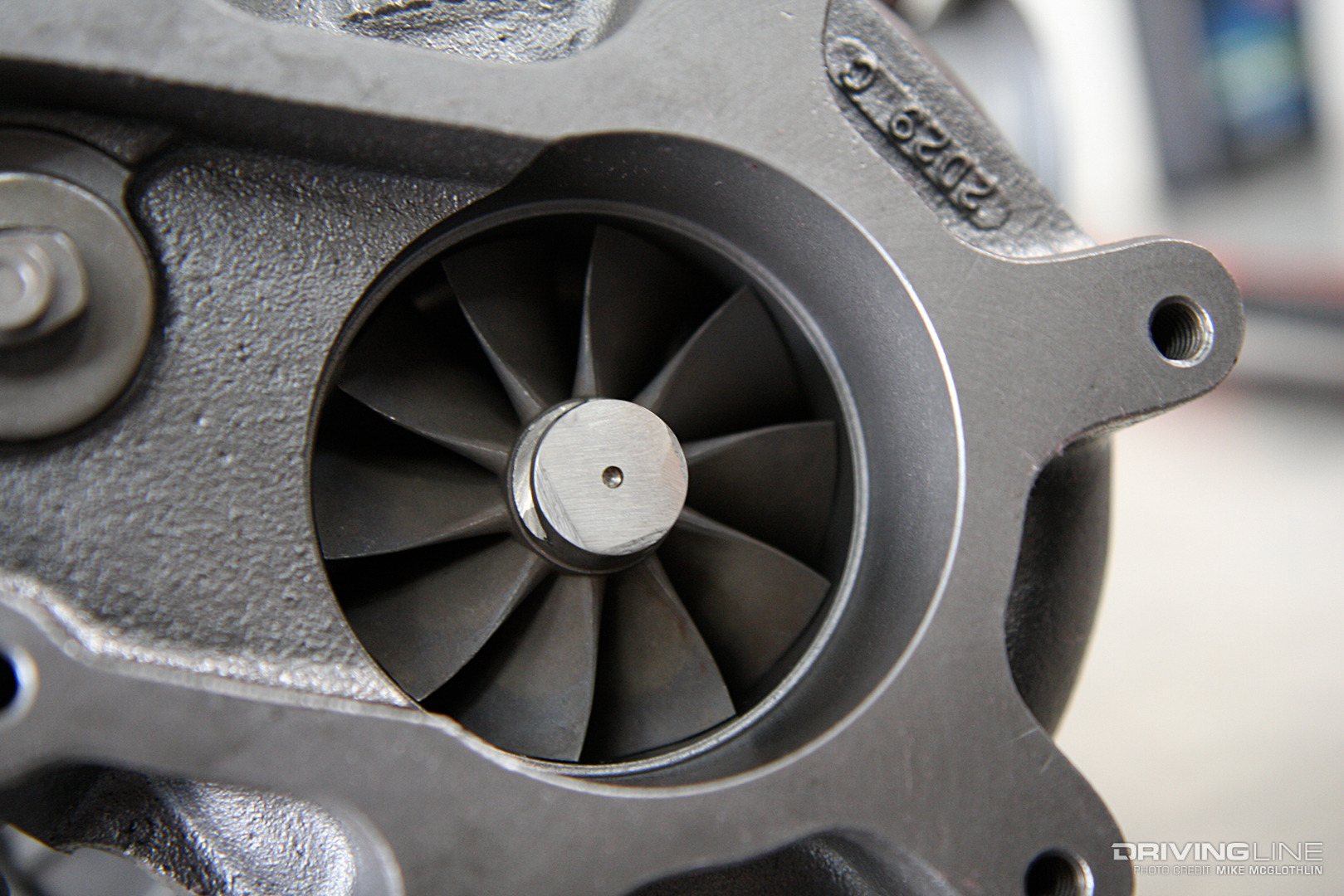 Turbocharger turbine wheel exhaust