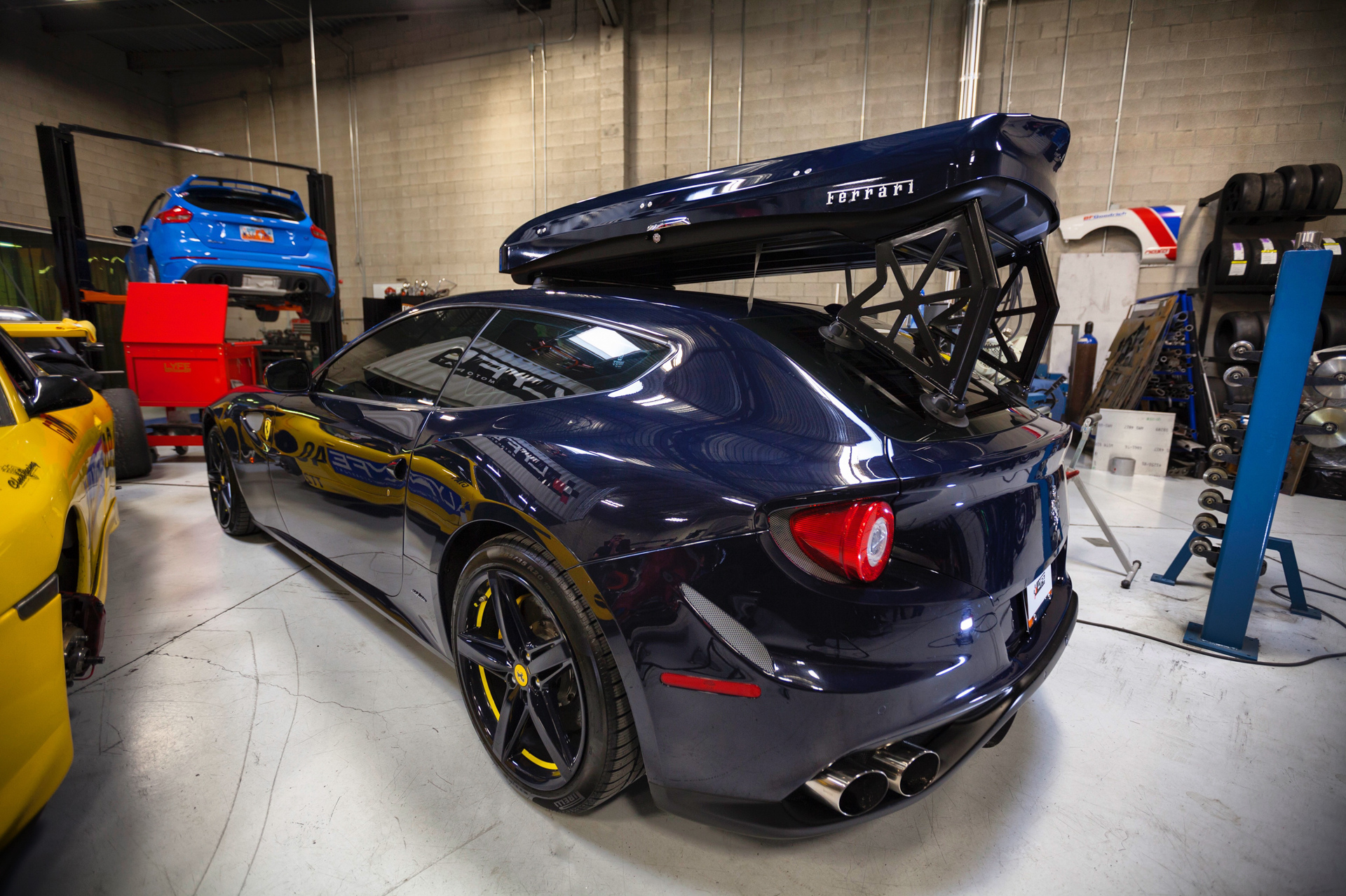 Ferrari with Ski Box by LYFE Motorsport