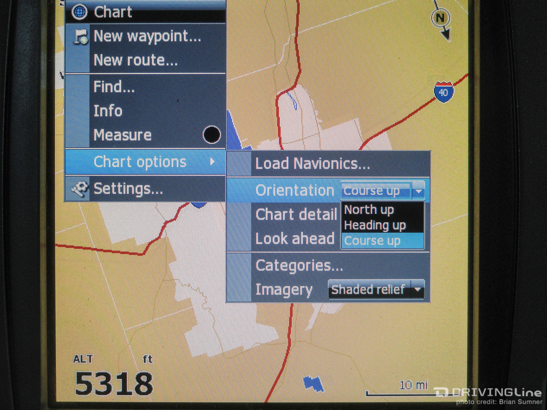 05 lowrance gps hds 5 review course up setting