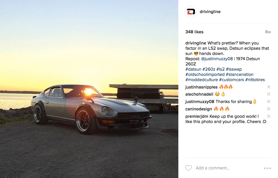 @drivinline repost: @justmuzzy08