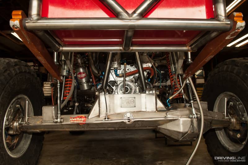underneath Ultra4 buggy