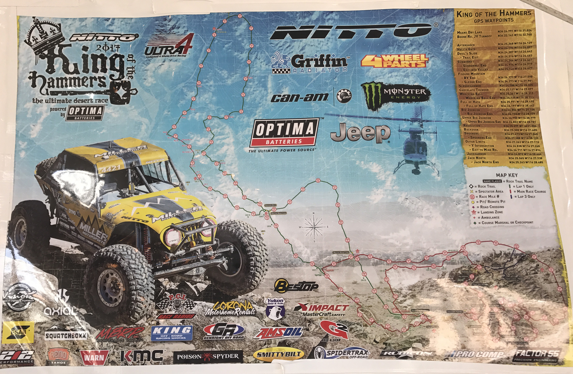 2017 King of The Hammers Official Course Map