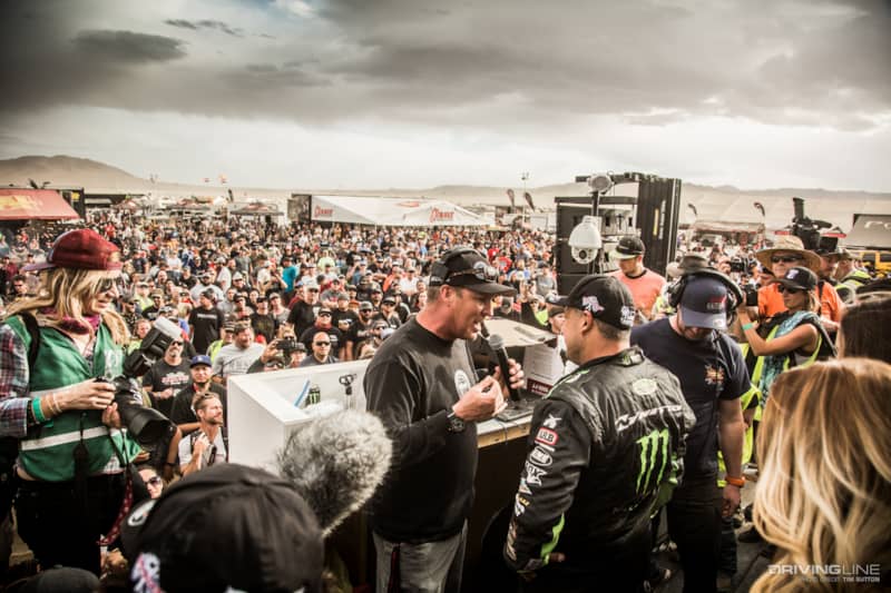 Finish Line Celebration Shannon Campbell 2017 KOH Main Race Day