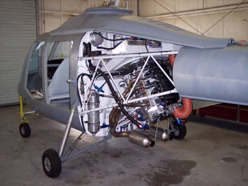 LS7-powered in a helicopter