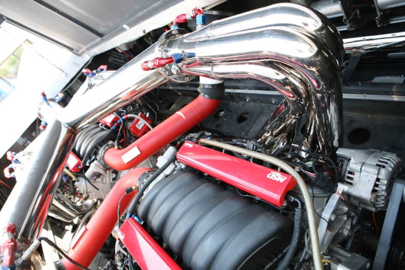 twin LS engines in boat