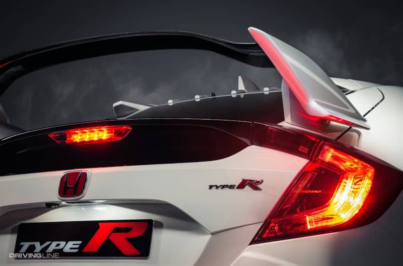 Honda Civic Type R badging on rear