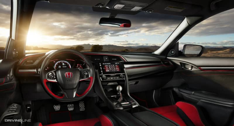 Honda Civic Type R interior driver view
