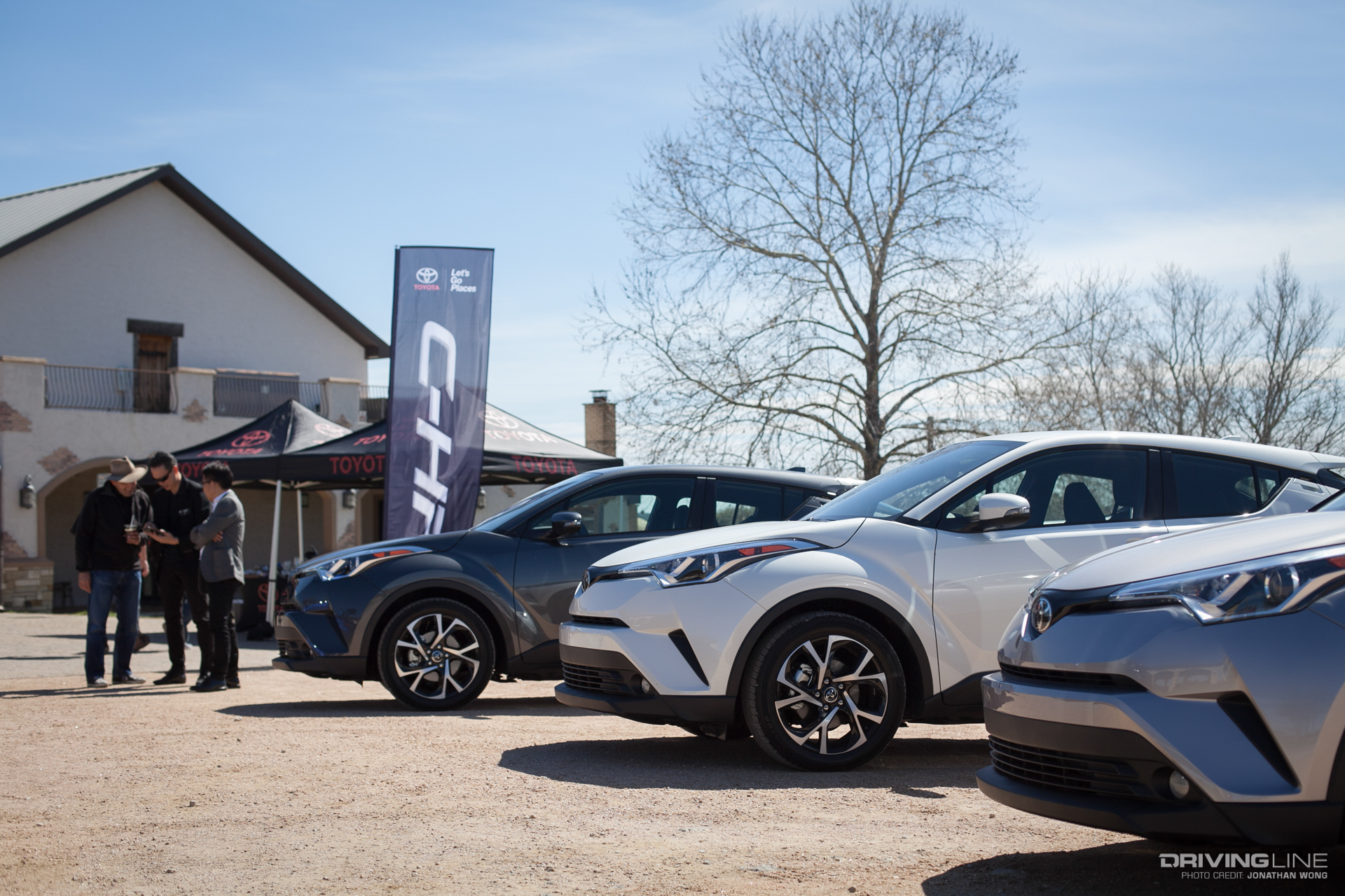 Toyota C-HR parking lot