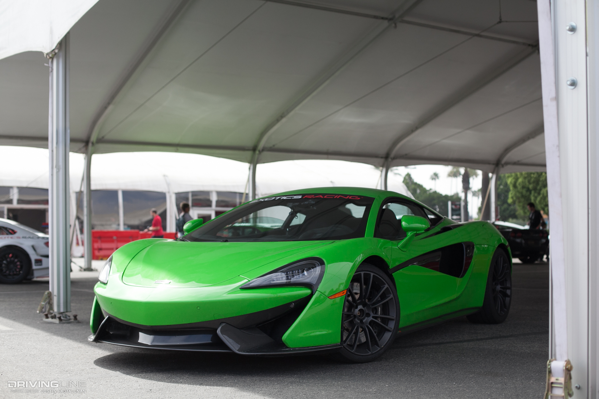 McLaren 570S parked at Exotics Racing