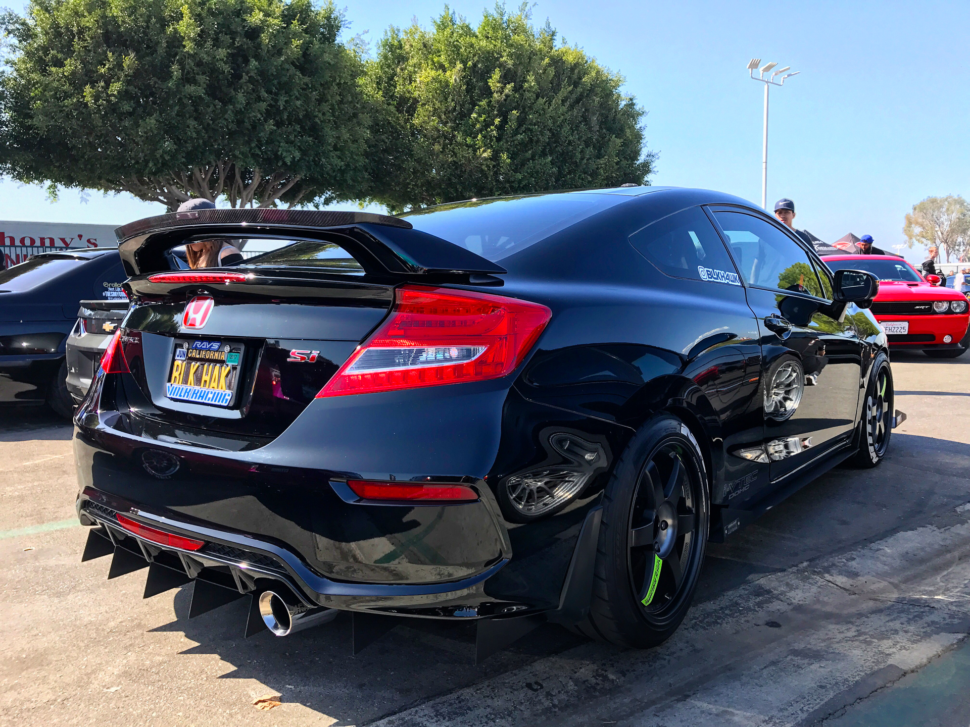 rear side view of @blkh4wk's '14 Honda Civic Si coupe