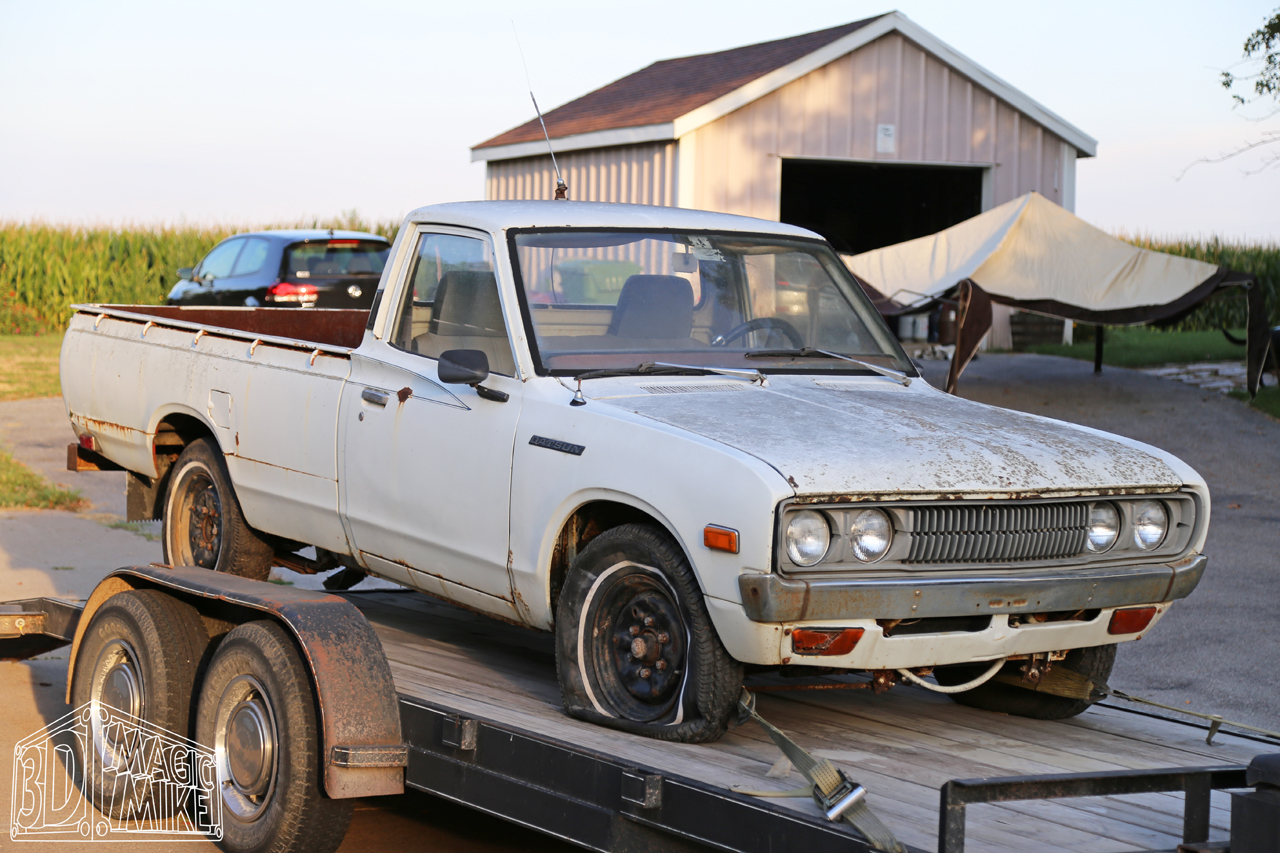 One of two Datsun 620s Mike used for this build