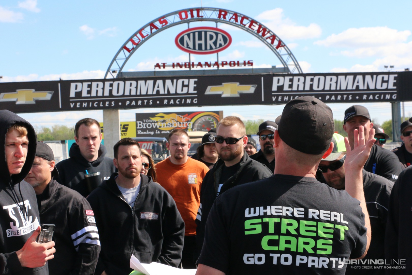 Driver's meeting directed by Justin Keith