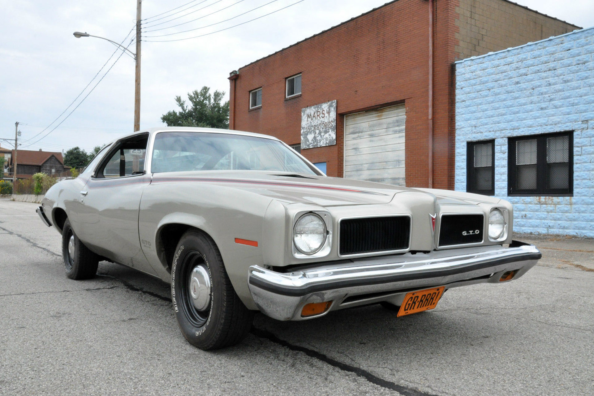 Grey 1973 Pontiac GTO