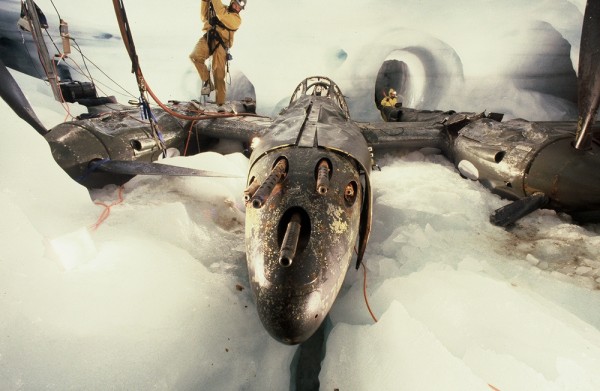 The Original "Glacier Girl" Fighter plane found under Greenland's ice sheet