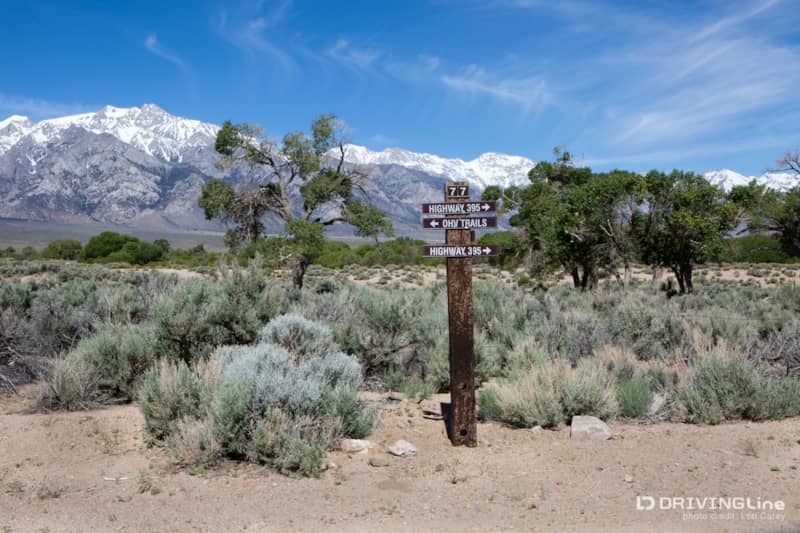 001 ohv trails sign alabama hills