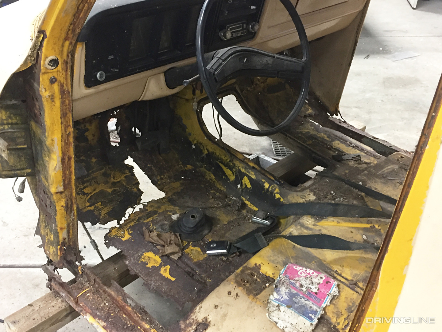 1973 Ford F-250 Rusted Floorboard