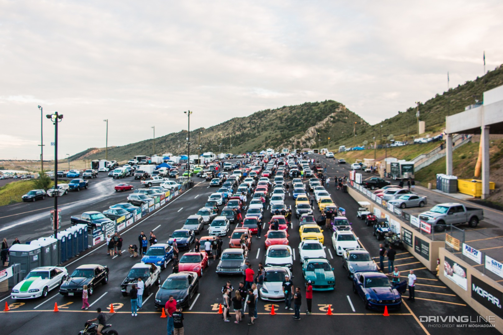 The staging lanes were full to the brim