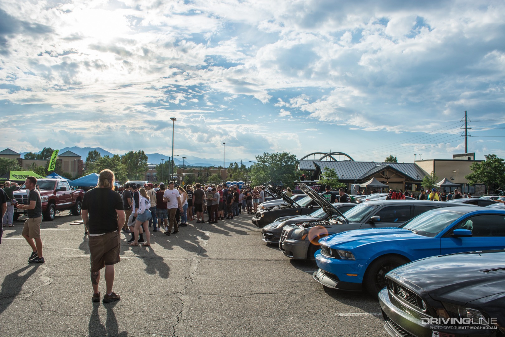 There were many different types of cars at the meet