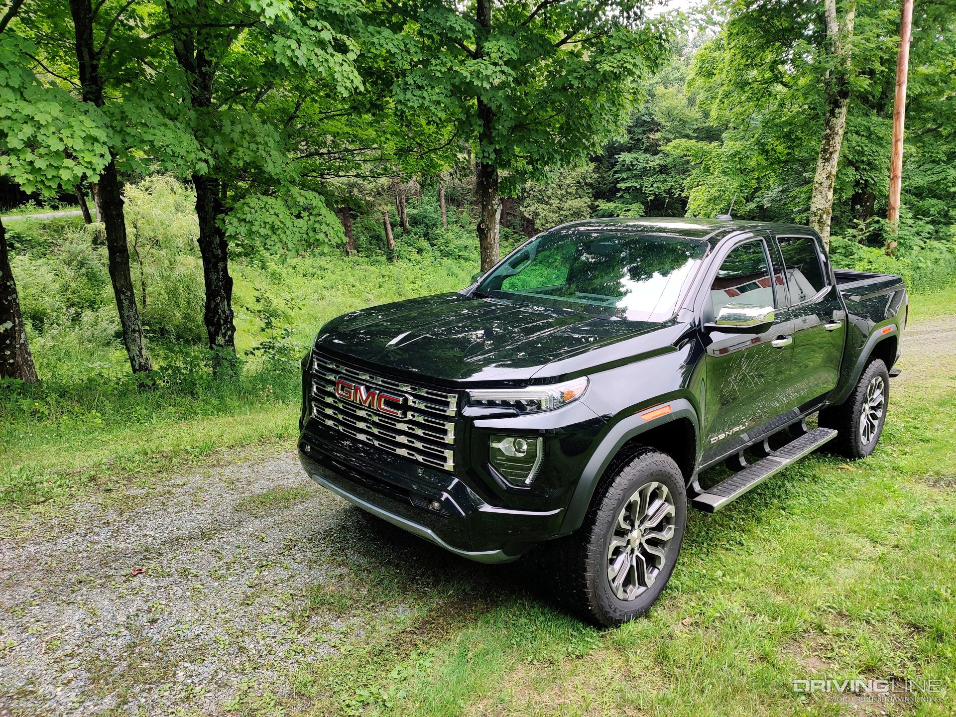 2023 GMC Canyon Denali front side view mud