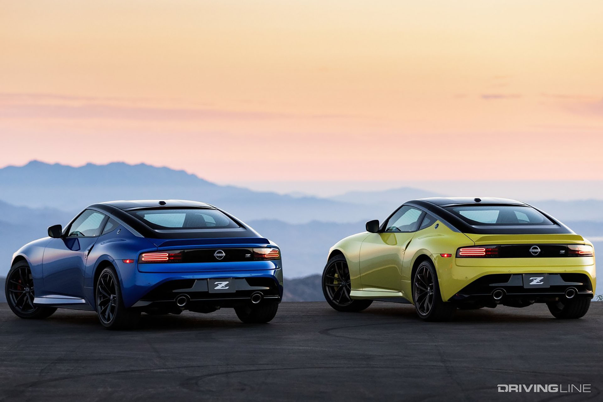 2023 Nissan Z Blue and Yellow