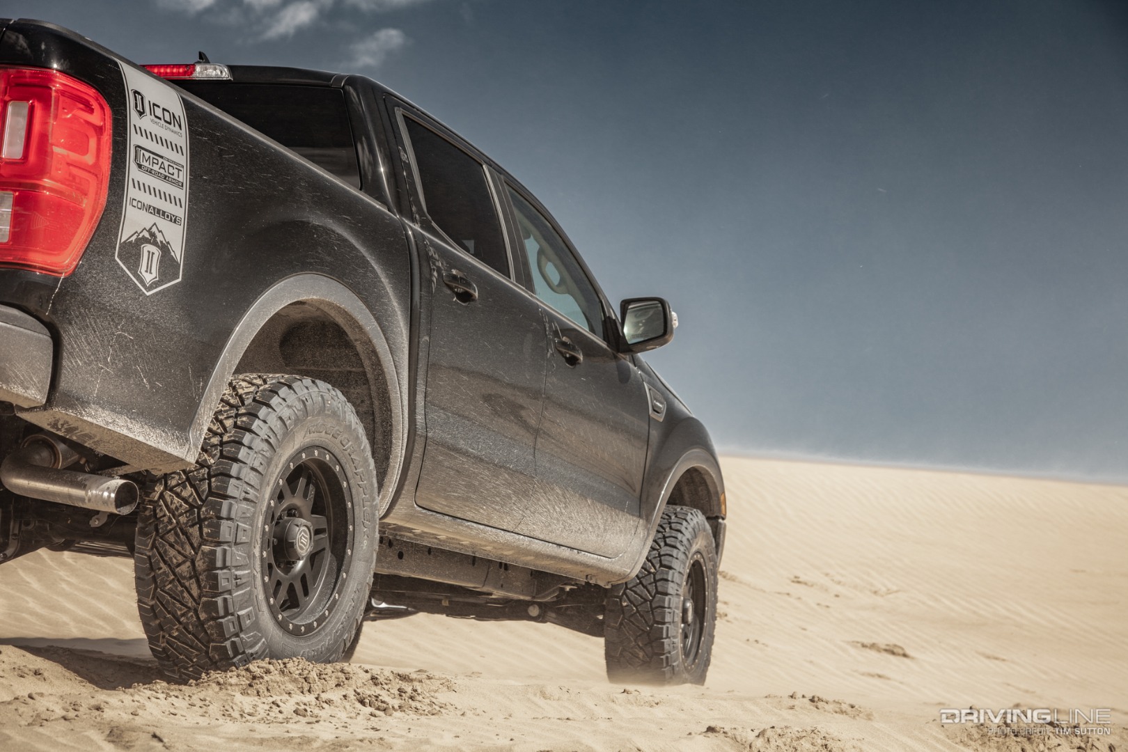 Ford Ranger off-road on Nitto Ridge Grappler tires