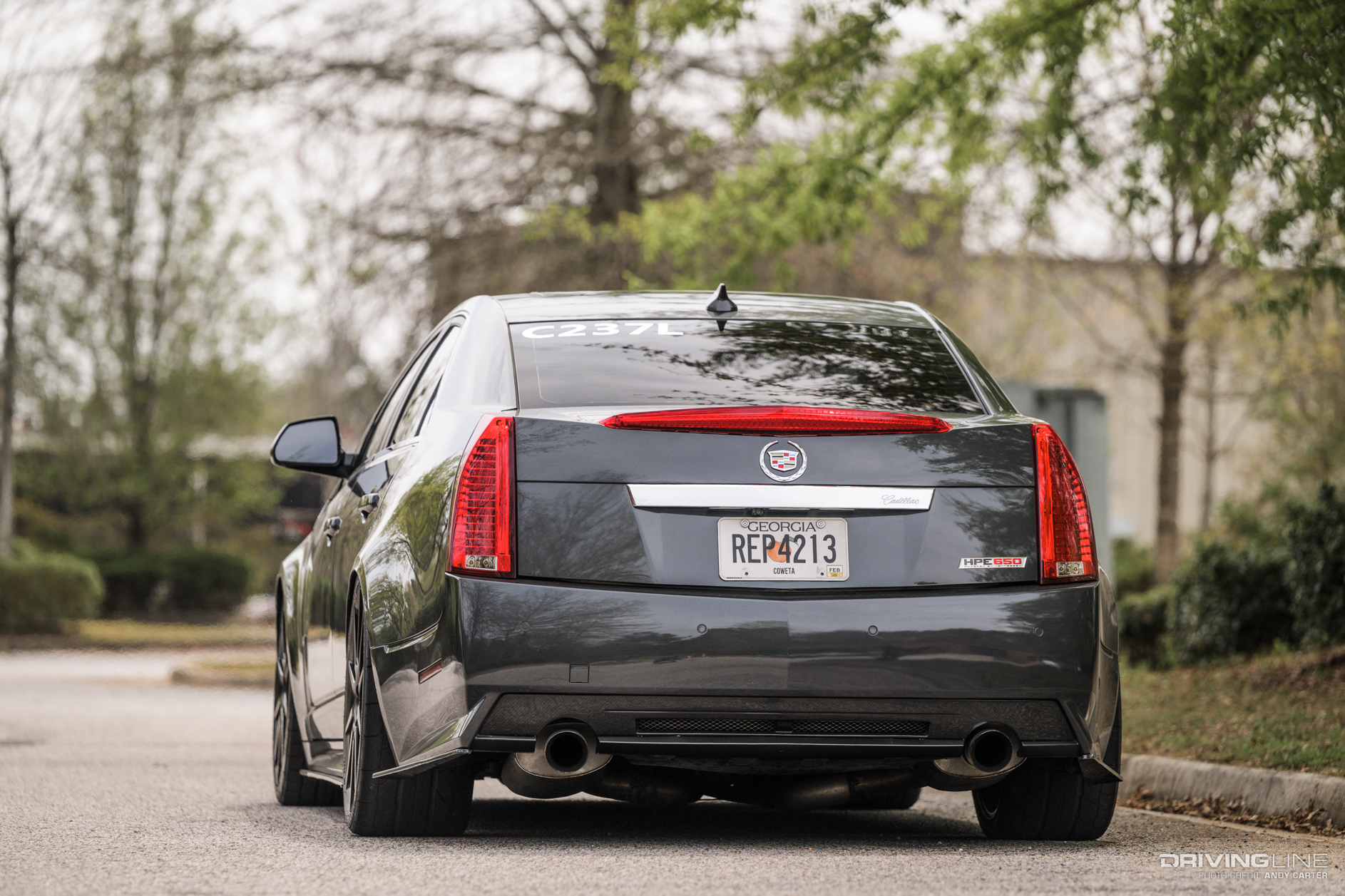 Hennessey Cadillac CTS-V from rear
