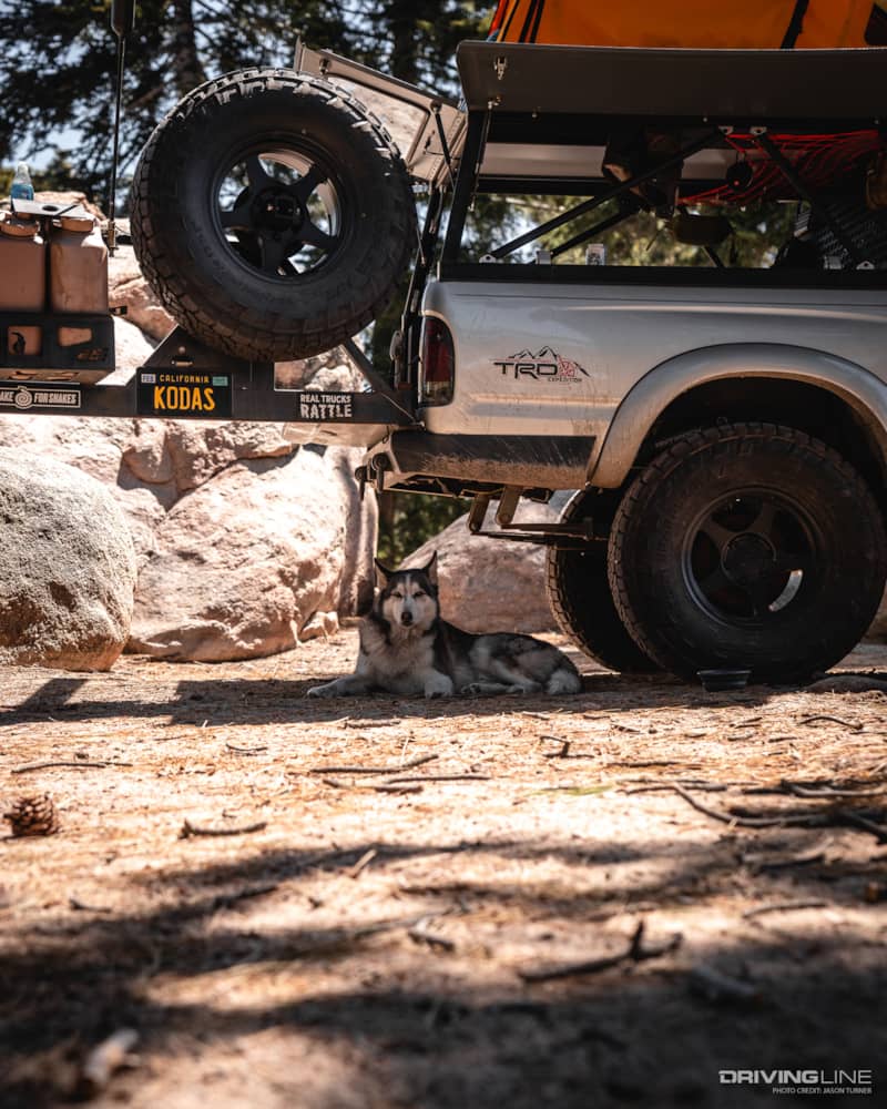Nitto Recon Grappler spare tire on Toyota Tacoma