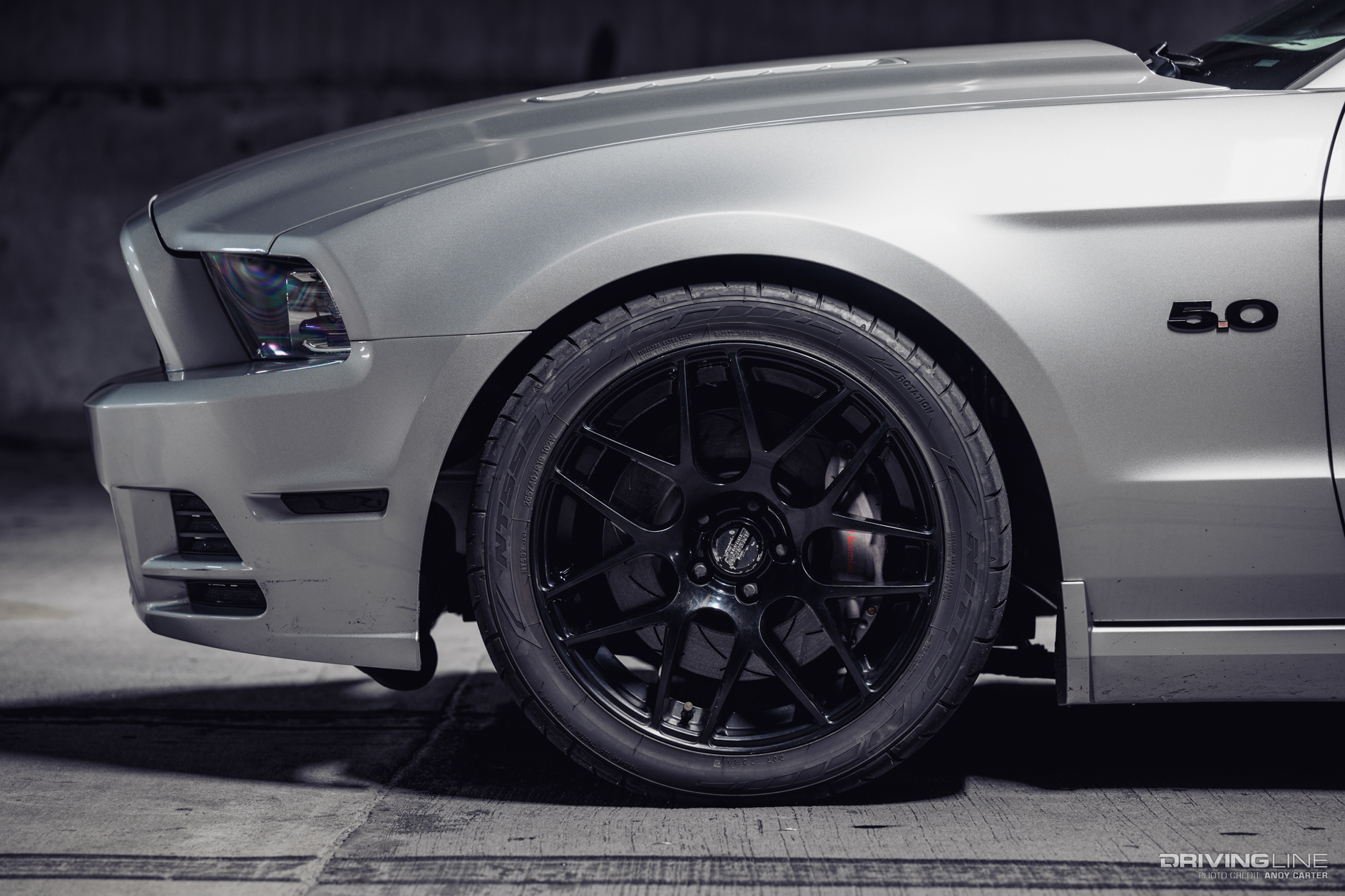 Supercharged S197 Ford Mustang on American Muscle Wheels and Nitto tires