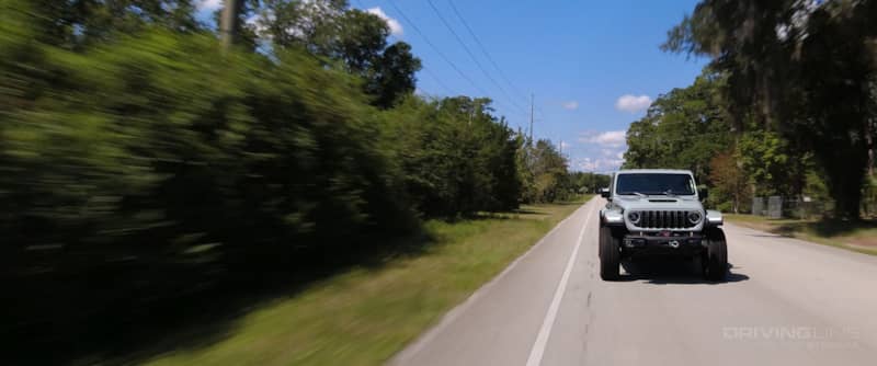 2024 Jeep Wrangler Rubicon 392 driving on road front view
