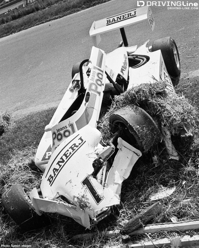 Ayrton Senna crash Ralt F3 remains Cadwell Park F3 Formula Three