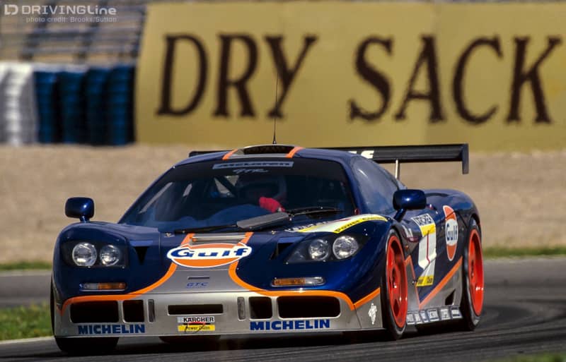 Gulf sponsored F1 GTR of Ray Bellm and Mauricio Sandro, 1995 Jerez 4 Hours Winner