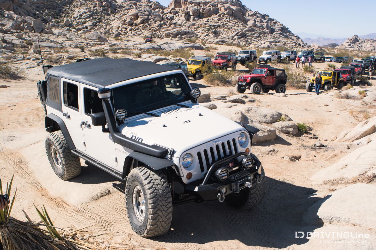 Jeep Wranglers on Bullfrog Trail in Johnson OHV, California
