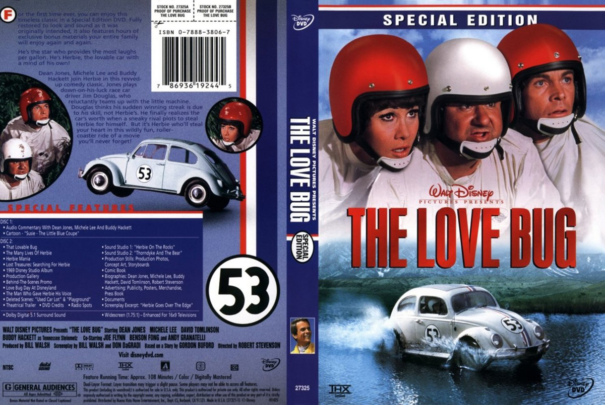 Herbie The Love Bug DVD Cover