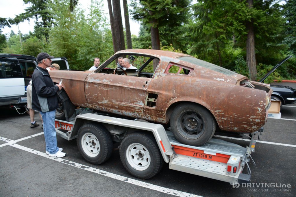 Hot or not, one look at this over-oxidized should send the heartiest Mustang fan running. Why is it even here? Peer in the cockpit and all is explained.