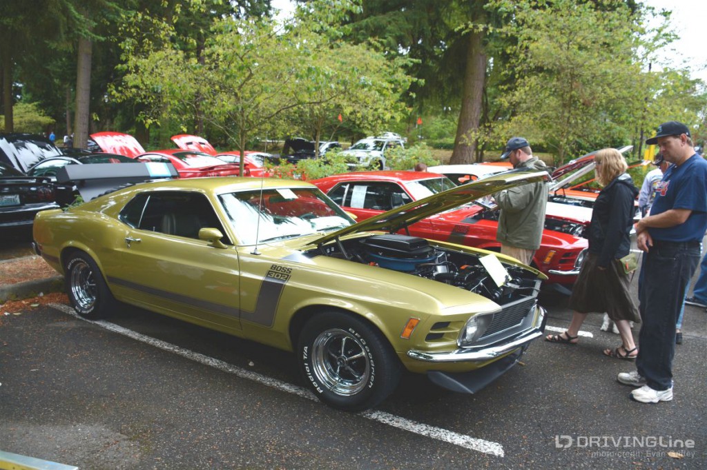 The originality, and Lime Green Metallic paint, of this sweet ’70 Boss 302 caught our eye. The G-Code numbers matching Boos has a Marti report, many of its original documentation a sales price of $63k.