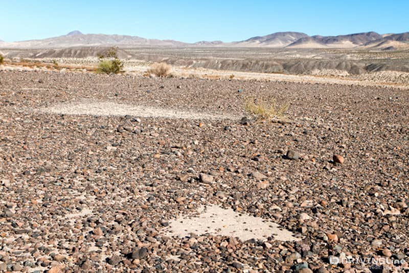 Triangles intaglio site in the Mojave desert