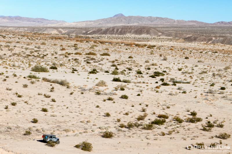 Jeep in the Mojave River Wash