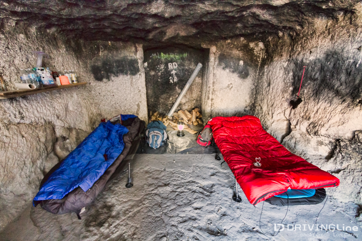 Inside of Scouts Cove tufa shelter
