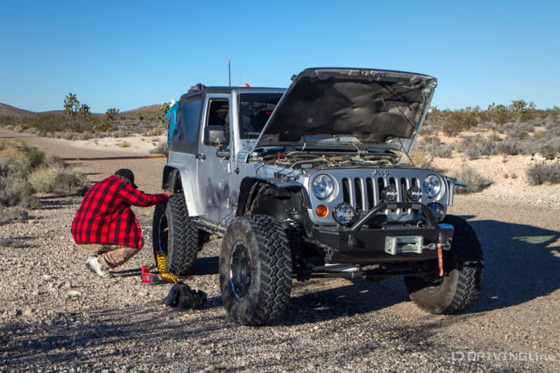 airing up tires