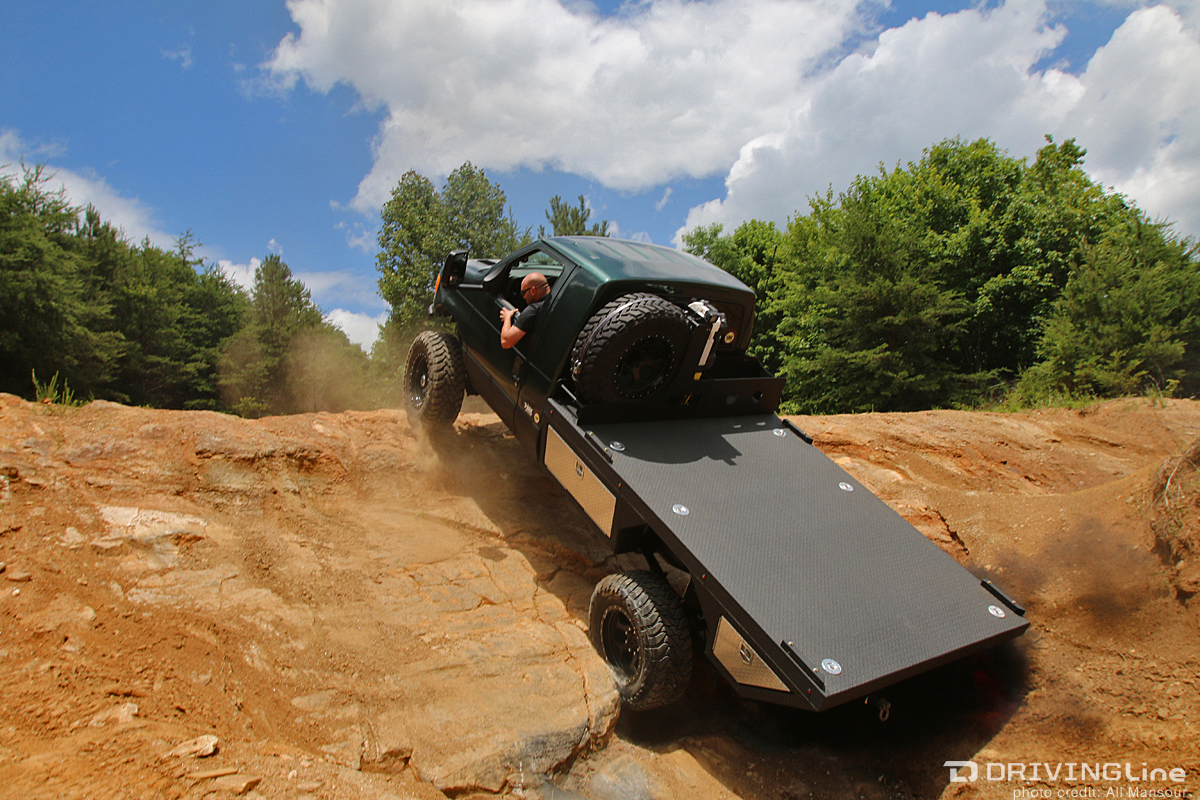 Ford-E-350-flatbed-Ujoint-off-road-flats-off-road-park-diesel-van