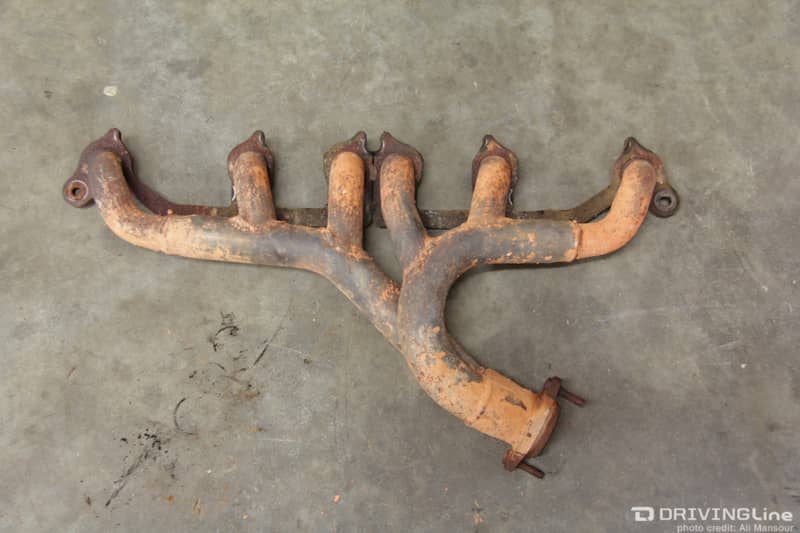 Jeep Wrangler TJ cracked exhaust manifold