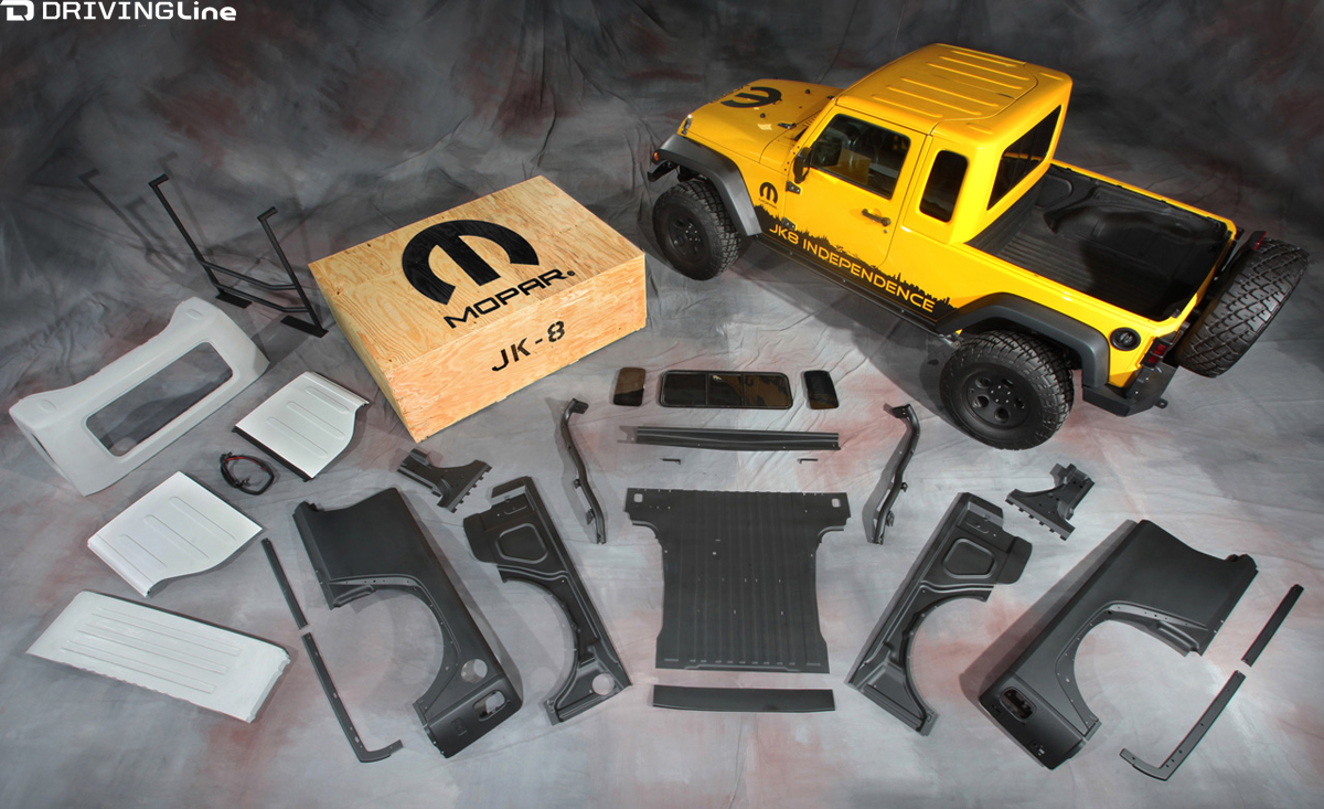 Mopar answers call for Jeep® Wrangler Unlimited pickup.  Pric