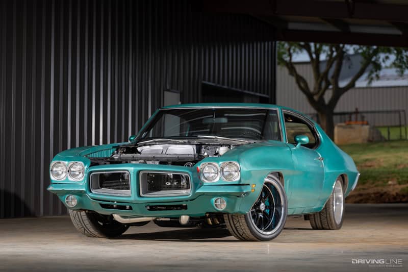 Front of Cynthia Pierce's '72 Pontiac GTO