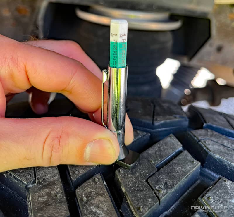 Tread Depth Gauge Nitto Recon Grappler All Terrain Tire