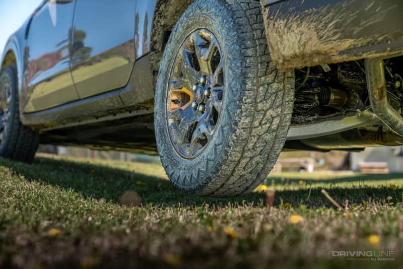 Ford Maverick Tremor tire off of ground Nitto Nomad Grappler